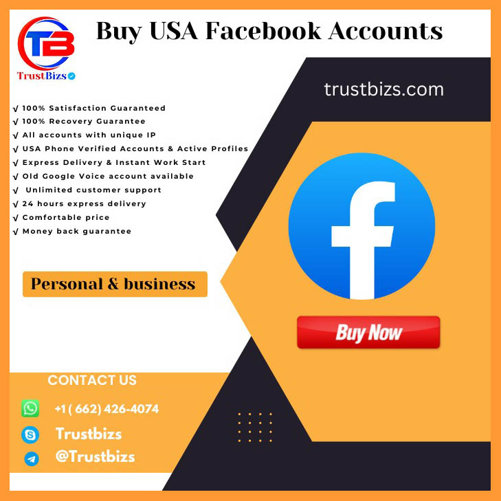 Buy USA Facebook Accounts - 100% Best Quality Accounts.
