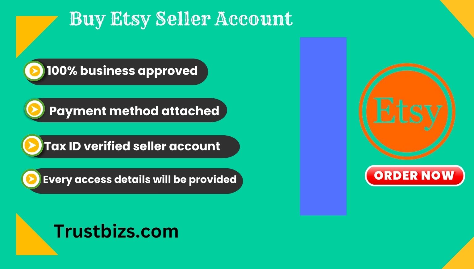 Buy Etsy Seller Account we provide 100 genuine accounts verified with email, selfie, LLC, Passport, EIN, Tax documents bank account

